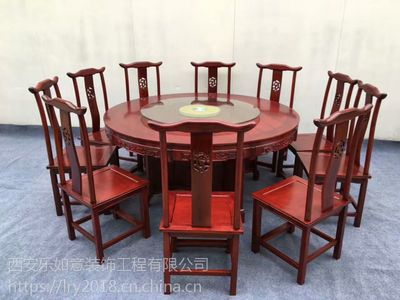 西安厂家直销新中式餐桌椅桌子椅子餐桌餐椅家具中餐厅桌椅