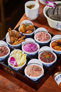 九宫格火锅,中国菜系,食品餐饮,摄影素材,汇图网