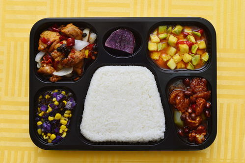快餐盒饭包装的餐点,中国菜系,食品餐饮,摄影素材,汇图网
